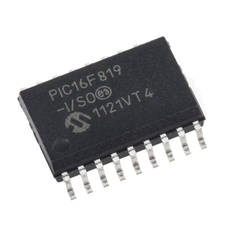 Microchip PIC16F819-I/SO 8-bit PIC Microcontroller 20 MHz 3.584 kB Flash 256 B RAM 18-Pin SOIC