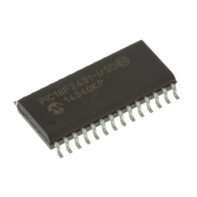 Microchip PIC18F2431-I/SO 8-Bit PIC18F Microcontroller 40 MHz 16.384 kB Flash 256B RAM 28-Pin SOIC