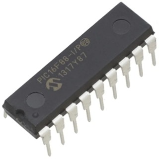 Microchip 8 bit PIC PIC16F Microcontroller 20 MHz 7.168 kB Flash 256B EEPROM 18-Pin PDIP PIC16F88-I/P