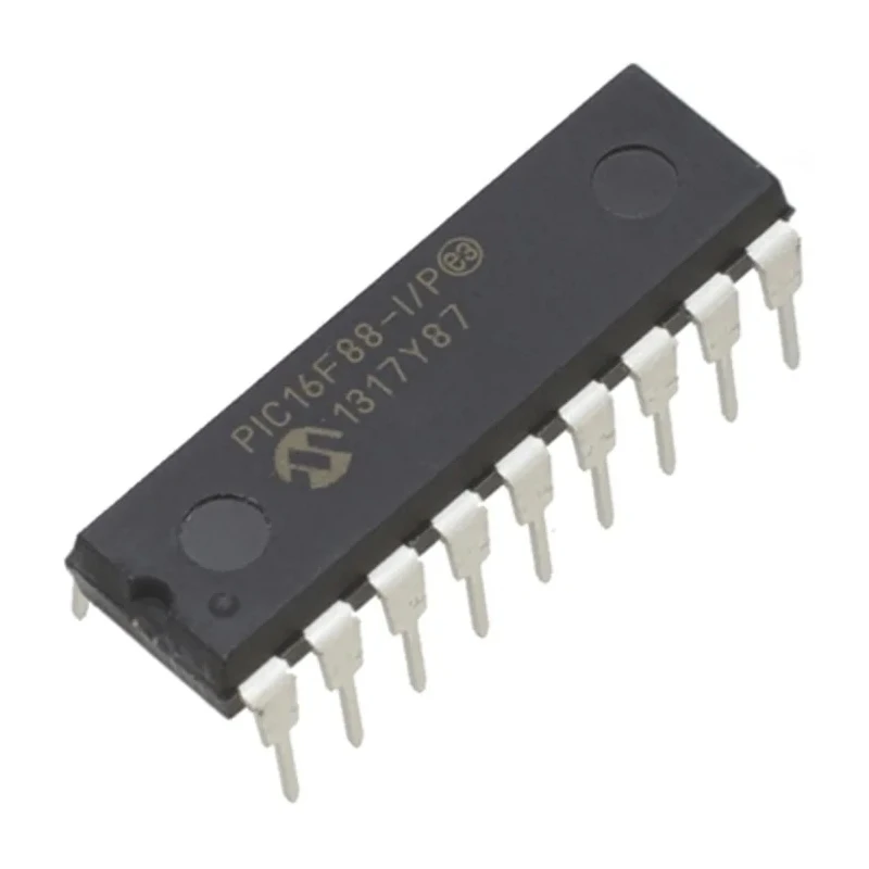 Microchip 8 bit PIC PIC16F Microcontroller 20 MHz 7.168 kB Flash 256B EEPROM 18-Pin PDIP PIC16F88-I/P