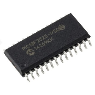 Microchip 8-bit PIC18F Microcontroller, 40 MHz, 1.024kB RAM, 48 kB FLASH, 28-Pin SOIC PIC18F2525-I/SO