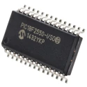 Microchip PIC18F2550-I/SO 8-Bit PIC Microcontroller, 48 MHz, 32 kB Flash, 256 B RAM, 28-Pin SOIC PIC18F2550-I/SO