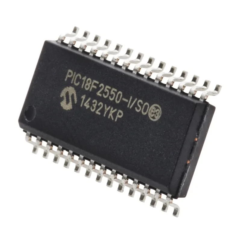 Microchip PIC18F2550-I/SO 8-Bit PIC Microcontroller, 48 MHz, 32 kB Flash, 256 B RAM, 28-Pin SOIC PIC18F2550-I/SO