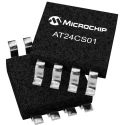 Microchip 1 kB Serial EEPROM 0.55 μs 8-Pin SOIC Serial-2 Wire AT24CS01-SSHM-T