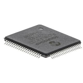 Microchip 8 bit PIC18F Microcontroller, 40 MHz, 1.024kB FLASH, 128 kB Memory, 80-Pin TQFP PIC18LF8722-I/PT