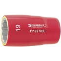 STAHLWILLE Socket 1/2 in Drive 17 mm 12 Point Hex VDE 1000V Approved 56mm Overall Length 3370017