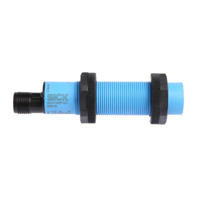 SICK Threaded Barrel Capacitive Proximity Sensor M18 x 1, 12 mm Detection, PNP Output 200mA 36V DC CM18-12NPP-EC1