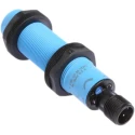 SICK Threaded Barrel Capacitive Proximity Sensor M18 x 1, 12 mm Detection, PNP Output 200mA 36V DC CM18-12NPP-EC1
