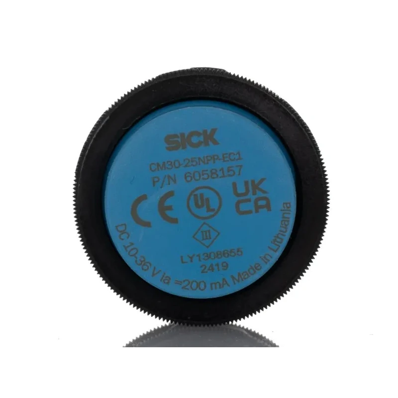 SICK Threaded Barrel Capacitive Proximity Sensor CM 25 mm, M30 x 1.5 PNP 200mA 36 V dc CM30-25NPP-EC1