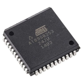 Microchip 8-bit 8051 Microcontroller AT89S8253-24JU, 12kB FLASH, 24 MHz, 44-Pin PLCC Package