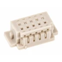 Hirose DF13 Female Connector Housing 1.25 mm Pitch 10 Way 2 Row Straight 
