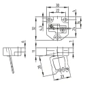Schmersal Actuator for Use with AZ 17 Safety Switch AZM 170-B6