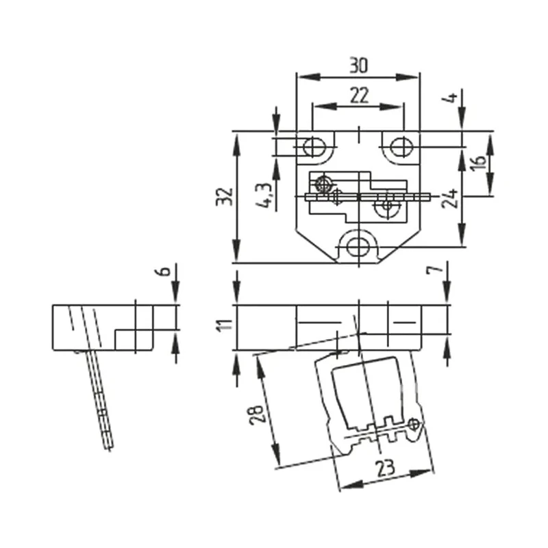 Schmersal Actuator for Use with AZ 17 Safety Switch AZM 170-B6