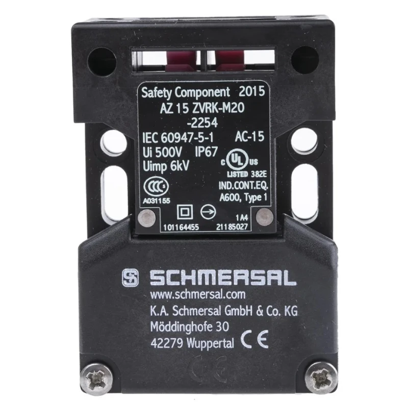 Schmersal Safety Interlock Switch Keyed Fibreglass Reinforced Thermoplastic IP67 230V AC 4A AZ15 