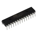 Microchip 8 Bit AVR ATmega Microcontroller, 16kB FLASH, 20 MHz, 28-Pin PDIP ATMEGA168-20PU