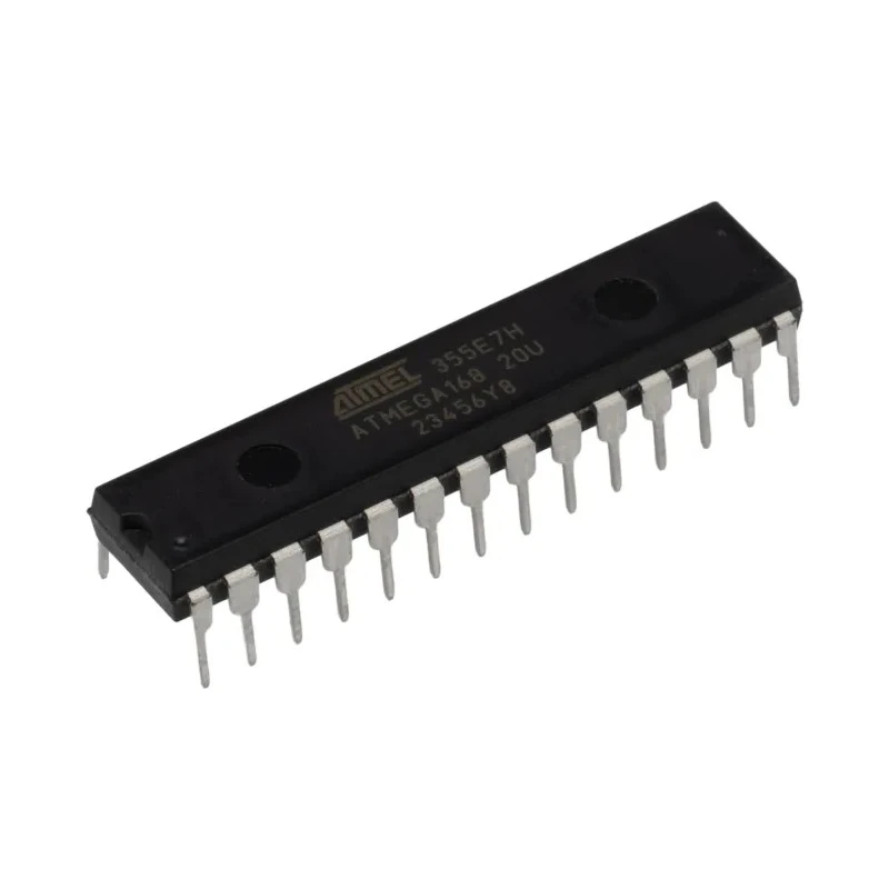 Microchip 8 Bit AVR ATmega Microcontroller, 16kB FLASH, 20 MHz, 28-Pin PDIP ATMEGA168-20PU