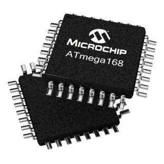 Microchip 8 bit AVR ATmega Microcontroller 20 MHz 16kB FLASH 32-Pin VQFN ATMEGA168PA-MU