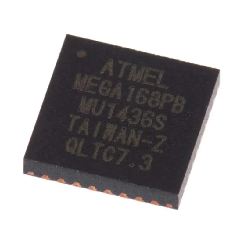Microchip 8-Bit AVR ATmega Microcontroller 20 MHz 16kB FLASH 32-Pin VFQFN ATMEGA168PB-MU