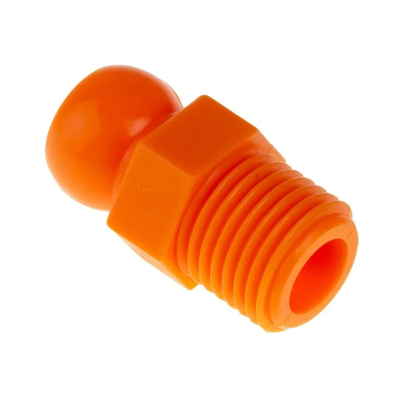 NEUTRAL Acetal Copolymer Threaded Flexible Coolant Hose Flared Nozzle 6.35 mm 1/4-inch NPT Connector 623-5038
