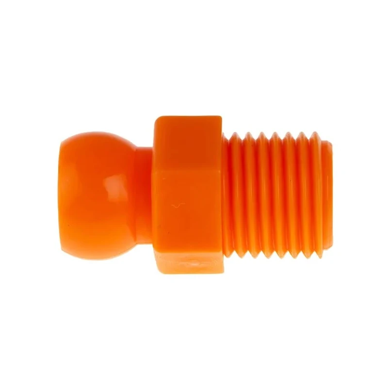 NEUTRAL Acetal Copolymer Threaded Flexible Coolant Hose Flared Nozzle 6.35 mm 1/4-inch NPT Connector 623-5038