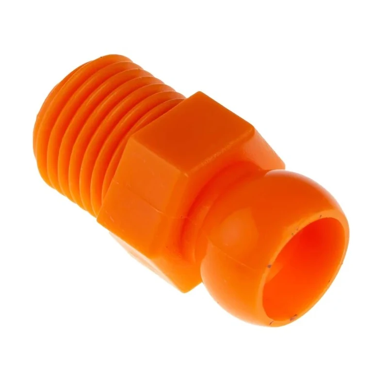 NEUTRAL Acetal Copolymer Threaded Flexible Coolant Hose Flared Nozzle 6.35 mm 1/4-inch NPT Connector 623-5038