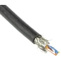HARTING Cat5 Ethernet Cable 4 Core Black Shielded Screened PVC 20 m 2000V 0.33mm² Copper 7x22AWG 6.5mm Diameter Cat5 
