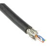 HARTING Cat5 Ethernet Cable 4 Core Black Shielded Screened PVC 20 m 2000V 0.33mm² Copper 7x22AWG 6.5mm Diameter Cat5