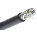 HARTING Shielded Screened Cat5 Ethernet Cable 4 Core, Black PVC Jacket, 50 m 2000V Cat5