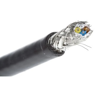 HARTING Shielded Screened Cat5 Ethernet Cable 4 Core, Black PVC Jacket, 50 m 2000V Cat5