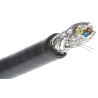 HARTING Shielded Screened Cat5 Ethernet Cable 4 Core, Black PVC Jacket, 50 m 2000V Cat5