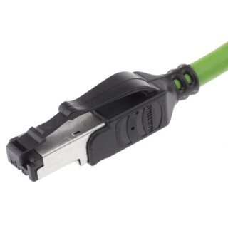 HARTING Cat5 Ethernet Cable 1.5 m Green RJ45 Male to RJ45 Male U/FTP PVC 09457711123