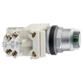 Schneider Electric Harmony 9001K Series Illuminated Push Button Switch, Spring Return, Panel Mount, 30 mm 9001K1L38LRRH13