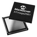 Microchip 8 bit AVR ATmega Microcontroller 8 MHz, 256kB FLASH, 64-Pin VQFN ATMEGA2561V-8MU