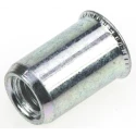 POP Galvanised Stainless Steel Threaded Insert M6, 10.5 mm Flange Diameter, 9.6 mm Fixing Hole Diameter, 14.8 mm 623-5511