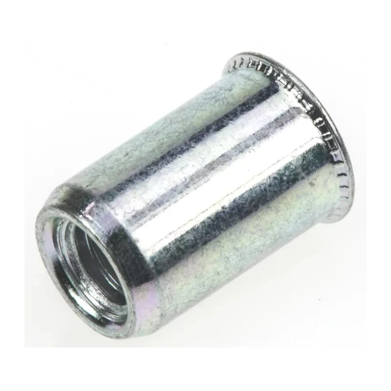 POP Galvanised Stainless Steel Threaded Insert M6, 10.5 mm Flange Diameter, 9.6 mm Fixing Hole Diameter, 14.8 mm 623-5511