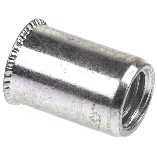 POP Galvanised Steel Threaded Insert M8 with 11.5mm Flange Diameter, 10.6mm Fixing Hole Diameter, 16mm Depth 623-5533