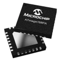 Microchip 8-Bit AVR ATmega Microcontroller with 16kB FLASH, 20 MHz, 32-Pin VQFN ATMEGA168-20MU