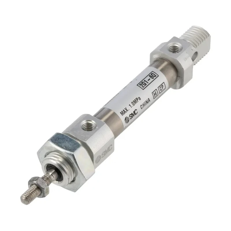 SMC 15 mm Pneumatic Piston Rod Cylinder Double Acting Clevis Mount Aluminium Alloy Body CD85