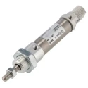 SMC Pneumatic Piston Rod Cylinder, 15 mm Stroke, 126 mm Length, Double Acting, Clevis Mount, Aluminium Alloy Body, Model CD85