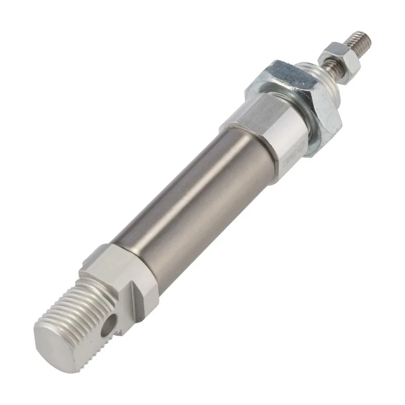 SMC Pneumatic Piston Rod Cylinder, 15 mm Stroke, 126 mm Length, Double Acting, Clevis Mount, Aluminium Alloy Body, Model CD85