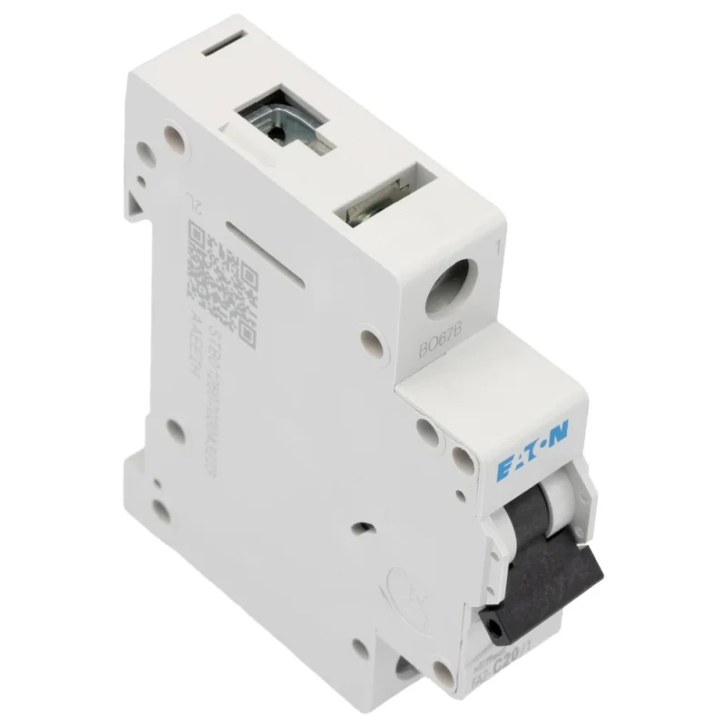 Eaton xEffect Miniature Circuit Breaker 1-Pole 20A Type C 230V AC 10 kA Breaking Capacity 278562 FAZ-C20/1
