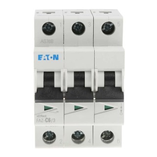 ABB xEffect Miniature Circuit Breaker, 3-Pole, 6A, Type C, 400V AC, 10 kA Breaking Capacity 278867 FAZ-C6/3