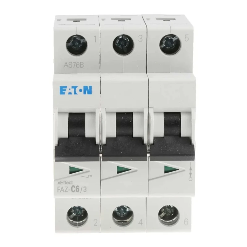 ABB xEffect Miniature Circuit Breaker, 3-Pole, 6A, Type C, 400V AC, 10 kA Breaking Capacity 278867 FAZ-C6/3
