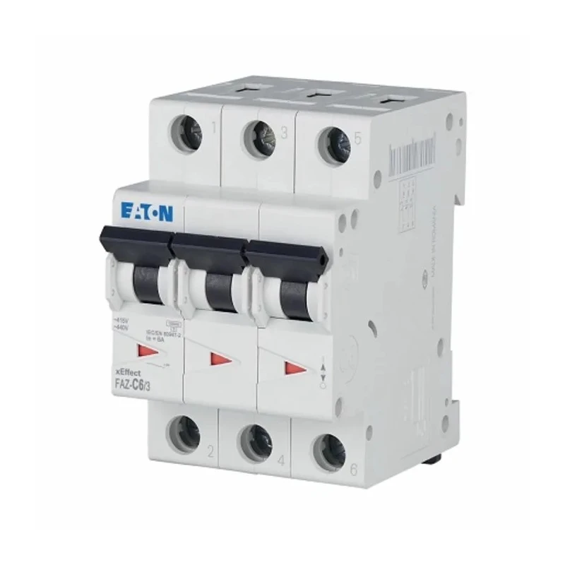 ABB xEffect Miniature Circuit Breaker, 3-Pole, 6A, Type C, 400V AC, 10 kA Breaking Capacity 278867 FAZ-C6/3
