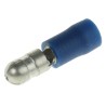 RS PRO Insulated Blue Crimp Bullet Connector 16 AWG to 14 AWG 5 mm Bullet Diameter Male 624-1162