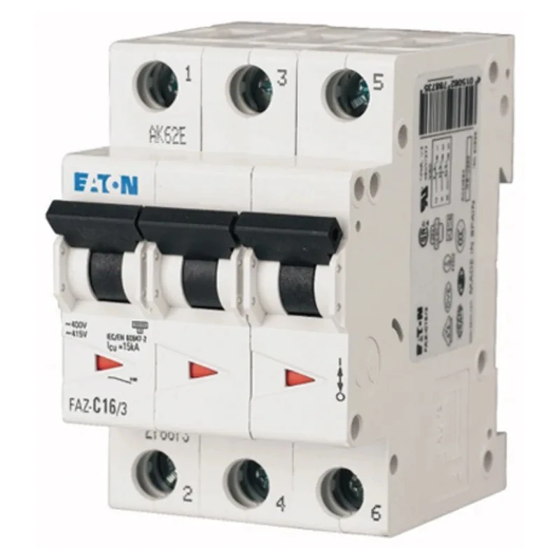 Siemens xEffect Miniature Circuit Breaker 3 Pole 20A Type C 400V AC 60V DC 10 kA Breaking Capacity 278874 FAZ-C20/3