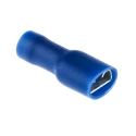 RS PRO Blue Insulated Female Spade Connector Crimp, 6.35 x 0.8 mm Tab Size, 16 AWG to 14 AWG 624-1178