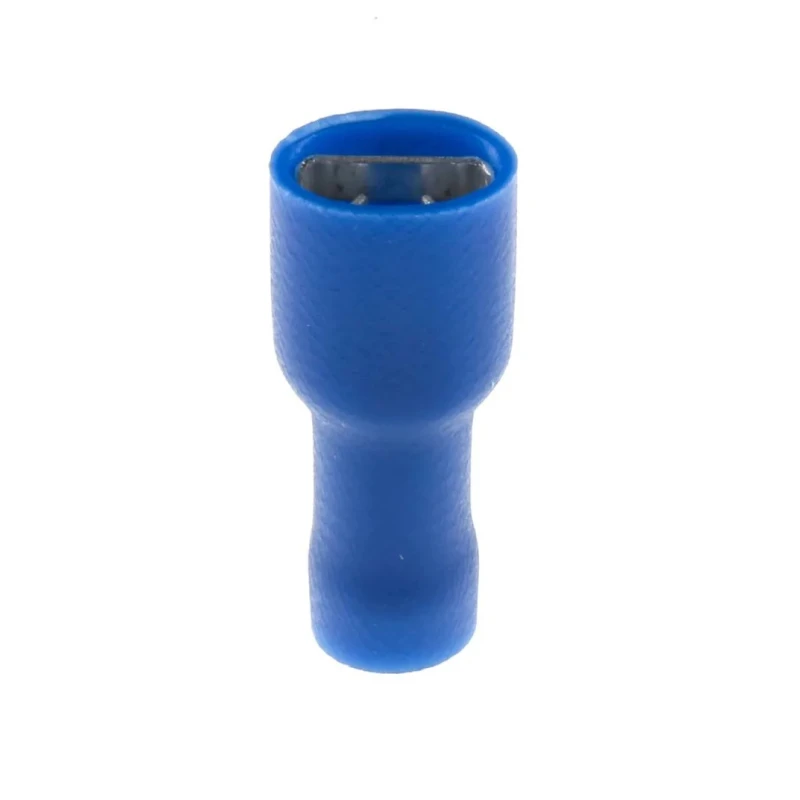 RS PRO Blue Insulated Female Spade Connector Crimp, 6.35 x 0.8 mm Tab Size, 16 AWG to 14 AWG 624-1178