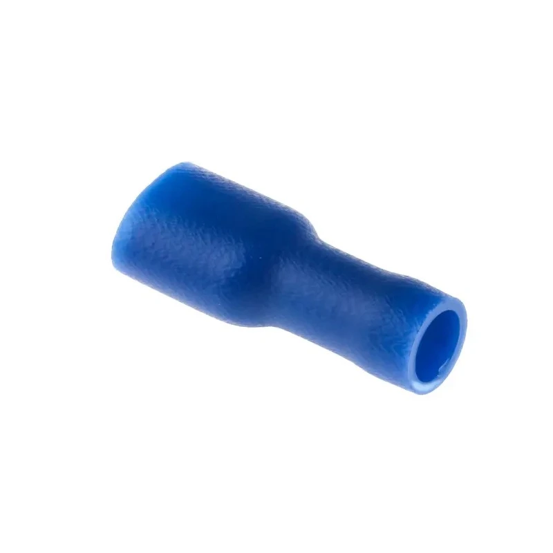 RS PRO Blue Insulated Female Spade Connector Crimp, 6.35 x 0.8 mm Tab Size, 16 AWG to 14 AWG 624-1178