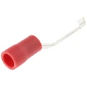 RS PRO Hooked Insulated Crimp Blade Terminal 16.8 mm Blade Length, 22 AWG to 16 AWG, Red 624-1213